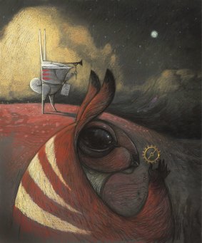 Shaun Tan's <i>Cog</i>. Buy a signed, limited-edition print at smhshop.com.au/therabbits.