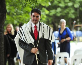 Rabbi Alon Meltzer at the National Jewish Memorial Centre.