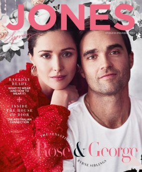 Byrne, photographed here with her brother, George, has announced she is pregnant again in the latest issue of Jones magazine.