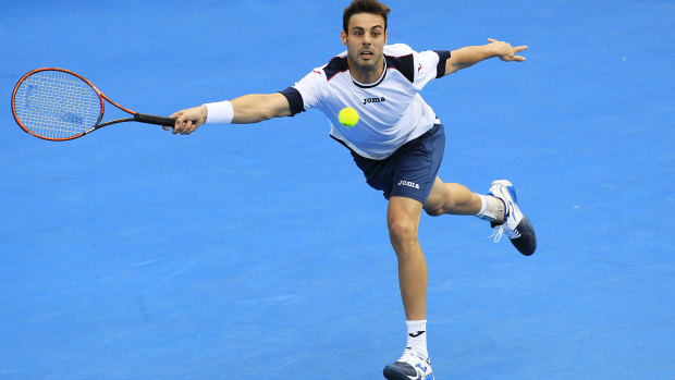 Which one is he again? Marcel Granollers of Spain is ranked 35th in the world.