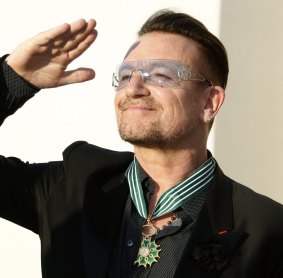 Something to smile about: Bono.