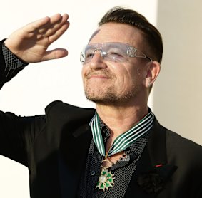 Something to smile about: Bono.