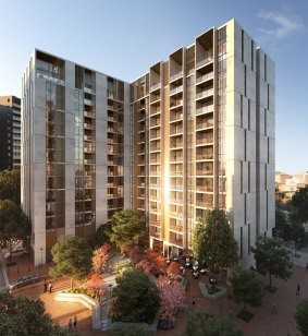 An artist's impression of the Capitol, a 200 apartment building planned for London Circuit in the city.