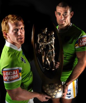 Alan Tongue and Terry Campese on the eve of the 2011 NRL season.