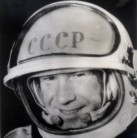 Brave man: Russian cosmonaut Alexey Leonov was the first person to walk in space.