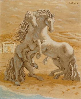 Giorgio de Chirico's Due Cavalli (Two Horses), 1927.