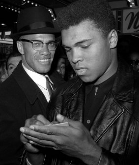 Ali with Malcolm X in 1964.
