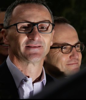 Greens MP Adam Bandt (right) lost the deputy leadership in 2015.