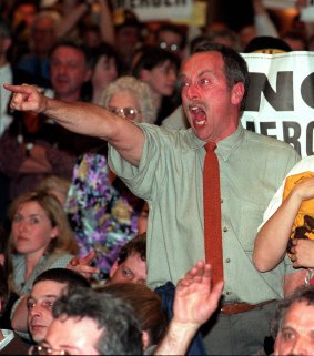 Hawthorn fans showed their passion at the Camberwell Civic Centre.