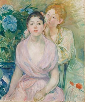 'L'hortensia' (The hydrangea) by Berthe Morisot 1894, oil on canvas.