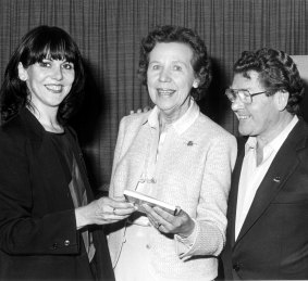Margaret Throsby, Ida Elizabeth Jenkins and John Ewart at the launch of <i>Good Rowing!</i> in 1982. 

