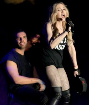 Over-reaction: The media went into a feeding frenzy when Madonna locked lips with Drake at Coachella.