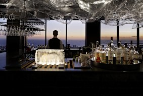 Blow your date away and blow the budget at Lui Bar, part of Vue de Monde.