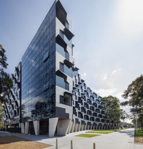 Monash University's Logan Hall has been named Victoria's best multi-dwelling residential architecture this year. 