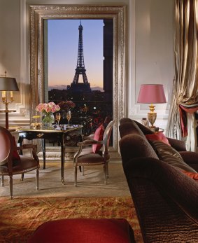 Hotel Plaza Athenee. Dripping in glamour and exquisite style, the hotel on prestigious Avenue Montaigne affords jaw-dropping views of the Eiffel Tower.
