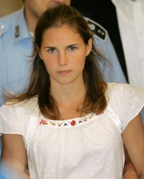 Amanda Knox arrives at court in September 2008.