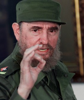 Cuban leader Fidel Castro in Havana in 1999.
