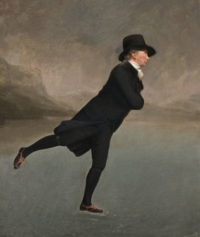 Commonly known as the <i>Skating Minister</i>, this portrait of the Reverend Robert Walker Skating on Duddingston Loch (c1795) by Henry Raeburn is regarded as Scotland's equivalent of the Mona Lisa.