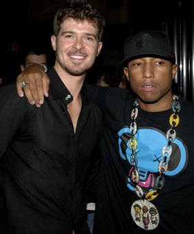 Copy-cats: A jury says singers Pharrell Williams (right) and Robin Thicke copied a Marvin Gaye song to create <i>Blurred Lines</i>. 
