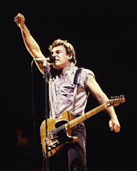 Bruce Springsteen in Sydney on March 21, 1985.