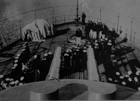 All hands on deck: A scene from The Battleship Potemkin.