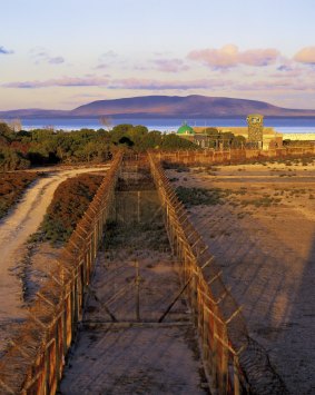 The fence arround the maximum security prison, Robben Island.