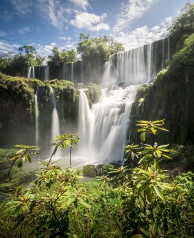 Beautiful waterfall in Iguazu, Argentina.