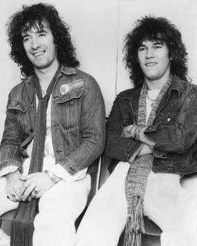 Jimmy Barnes (right) with his half-brother John Swan.