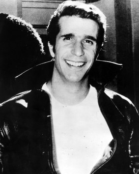 Henry Winkler as Fonzie in Happy Days.