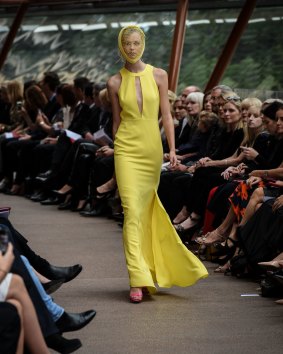 The colour yellow was a late addition to Carla Zampatti's Spring/Summer 2015 collection. 
