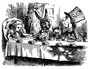 John Lennon had a lifelong obsession with the work of Lewis Carroll and Alice's Adventures in Wonderland inspired the song 'Lucy in the Sky with Diamonds'. Illustration: John Tenniel.