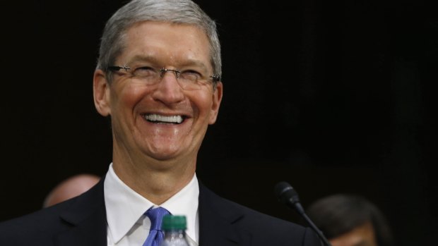 Pay rise: Apple CEO Tim Cook.