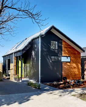 A 56-square-metre home in Geelong by Small Change Design and Construction. 