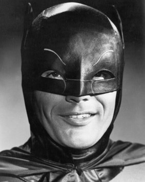 Portrait of Adam West in costume, c1966. 