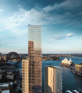 The mixed-use scheme is located at No. 1 Alfred Street on Circular Quay, and incorporates a five-star Wanda Vista Hotel, 190 exclusive private residences, and boutique retail premises