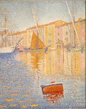 Paul Signac, France, 1863-1935, La bouee rouge (The red buoy), 1895, oil on canvas, 81.2 x 65 cm, Mus?e d'Orsay, Paris, France ?photo Mus?e d'Orsay