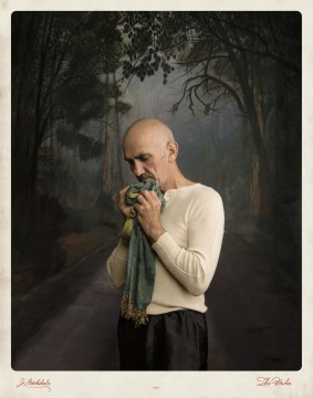 Jacqui Stockdale's portrait of Paul Kelly for her 2015 series The Boho.