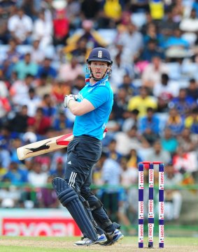 Changing of the guard: England's new one-day captain Eoin Morgan.