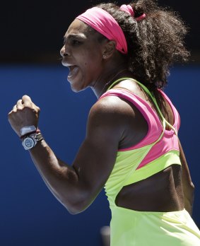 Hard-fought win: Serena Williams needed three sets to beat Elina Svitolina.