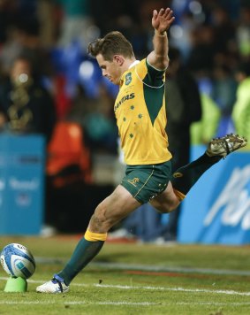Vital part: Bernard Foley will be one of the goal kickers for the Wallabies during the World Cup.