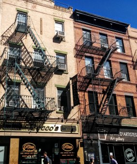 Rocco's traditional Greenwich Village buildings.