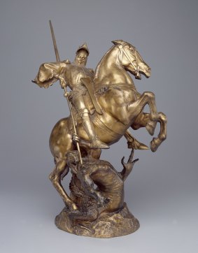 Emmanuel Fremiet, Saint George and the Dragon, 1891, National Gallery of Victoria, Melbourne Felton Bequest, 1906 in The Horse.