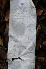 The receipt that led DER to Mr Gossage.