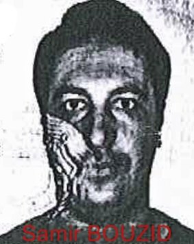 A photo from a fake identity card of one of the suspects in the Paris attacks probe. The men, carrying bogus names travelled with another at-large suspect, Salah Abdeslam.