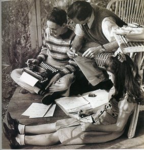 Cynthia, Sidney and Jinx Nolan in 1949.