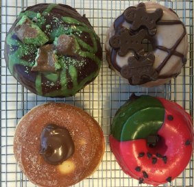 Doughnut Time treats: Mint To Be, Seth Rogen, Nutella and Melon DeGeneres.