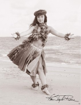 Kim Taylor Reece has exhibited his photographs of hula dancers around the world.