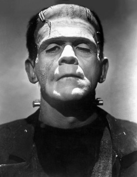 Boris Karloff as the monster in <i>Frankenstein</i> (1931).