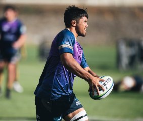 Jarrad Butler at Brumbies training on Tuesday afternoon.