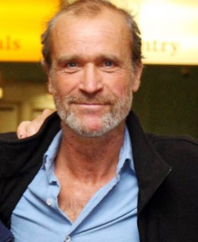 Henry Worsley at an airport in England in 2012.
